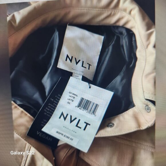 NVLT Vegan Leather Belted Shacket. NWT. Various - Picture 5 of 9